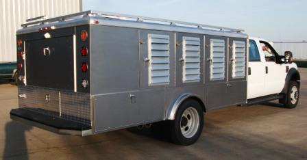 animal control dog trucks chassis mount unit crate slide eight six animalcontrol