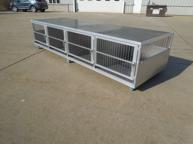 4 crate stack rubber lined top
