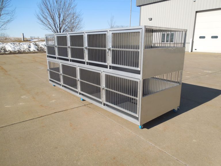 Stacked Dog Crates